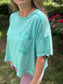 CORA CROP TEE - GREEN