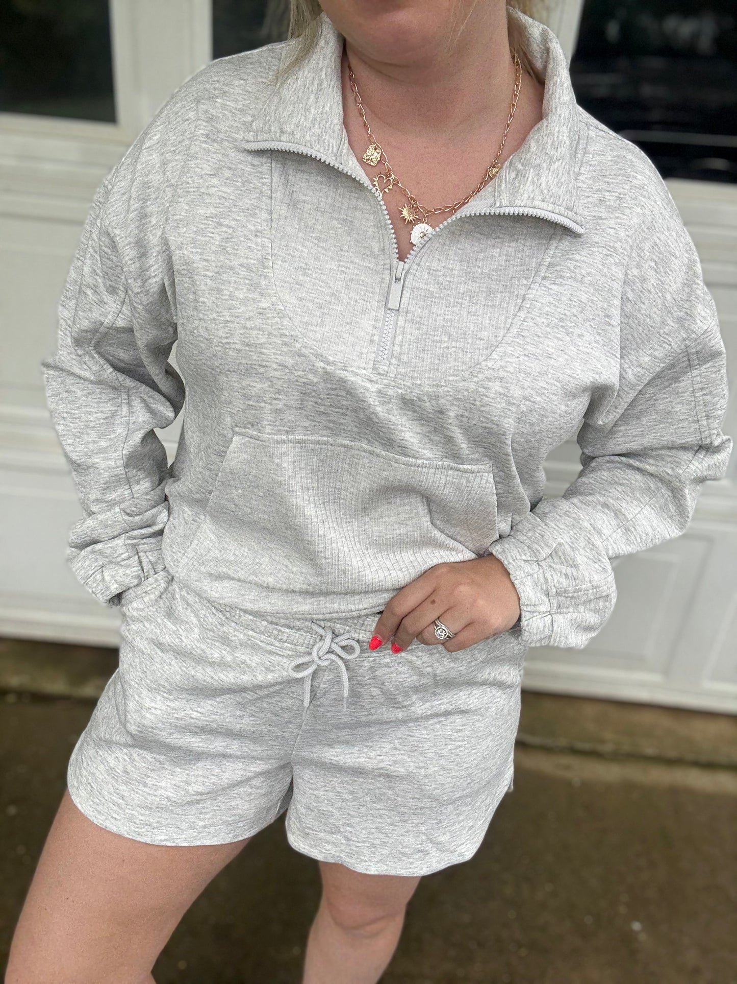 MORNING OUT SET - Grey