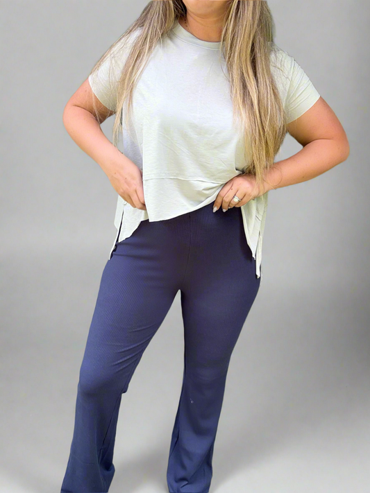 NAVY DAZE - RIBBED PANTS