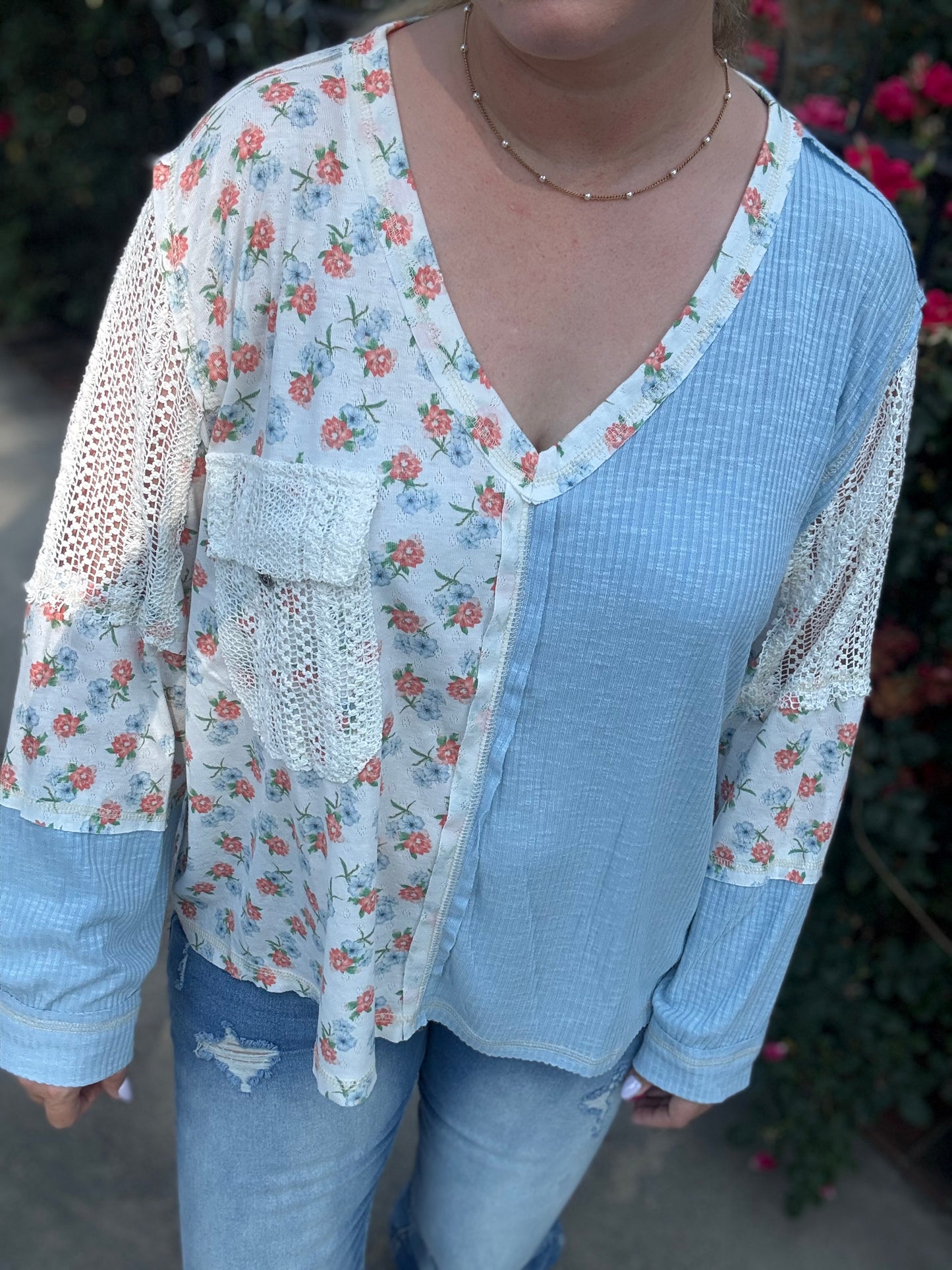 PAISLEY FLORAL TOP