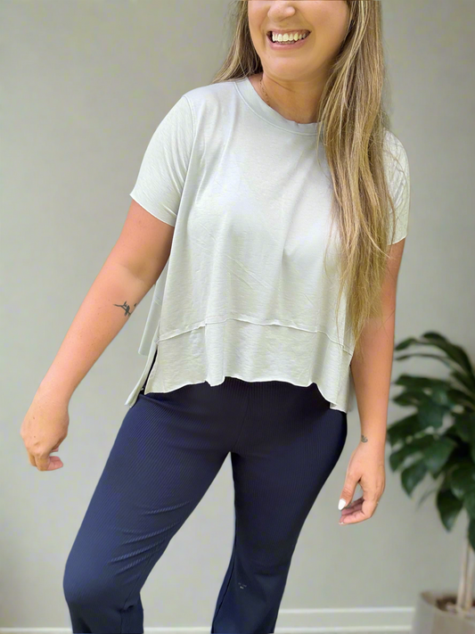 POWER PLAY TOP - GREY