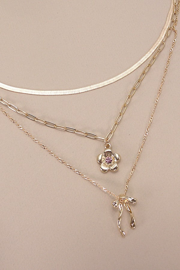 BLOSSOM BOW NECKLACE