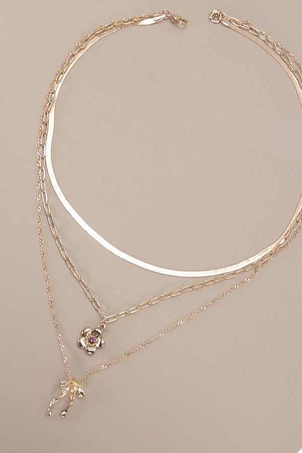 BLOSSOM BOW NECKLACE