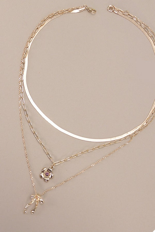 BLOSSOM BOW NECKLACE