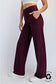 BUTTERLUX STRAIGHT LEG PANTS- Maroon