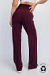 BUTTERLUX STRAIGHT LEG PANTS- Maroon