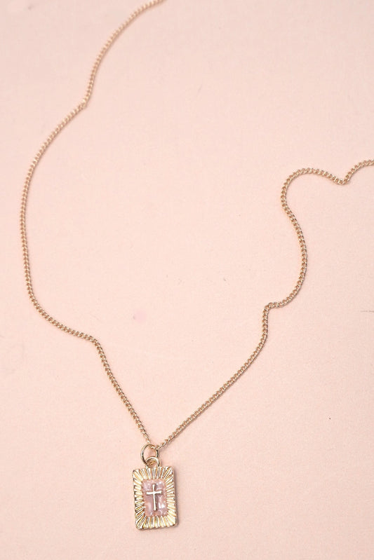 SUNBURST CROSS PENDANT