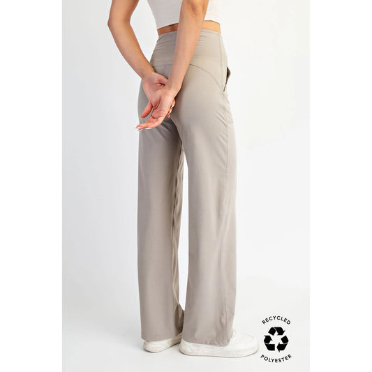 BUTTERLUX STRAIGHT LEG PANTS- Taupe