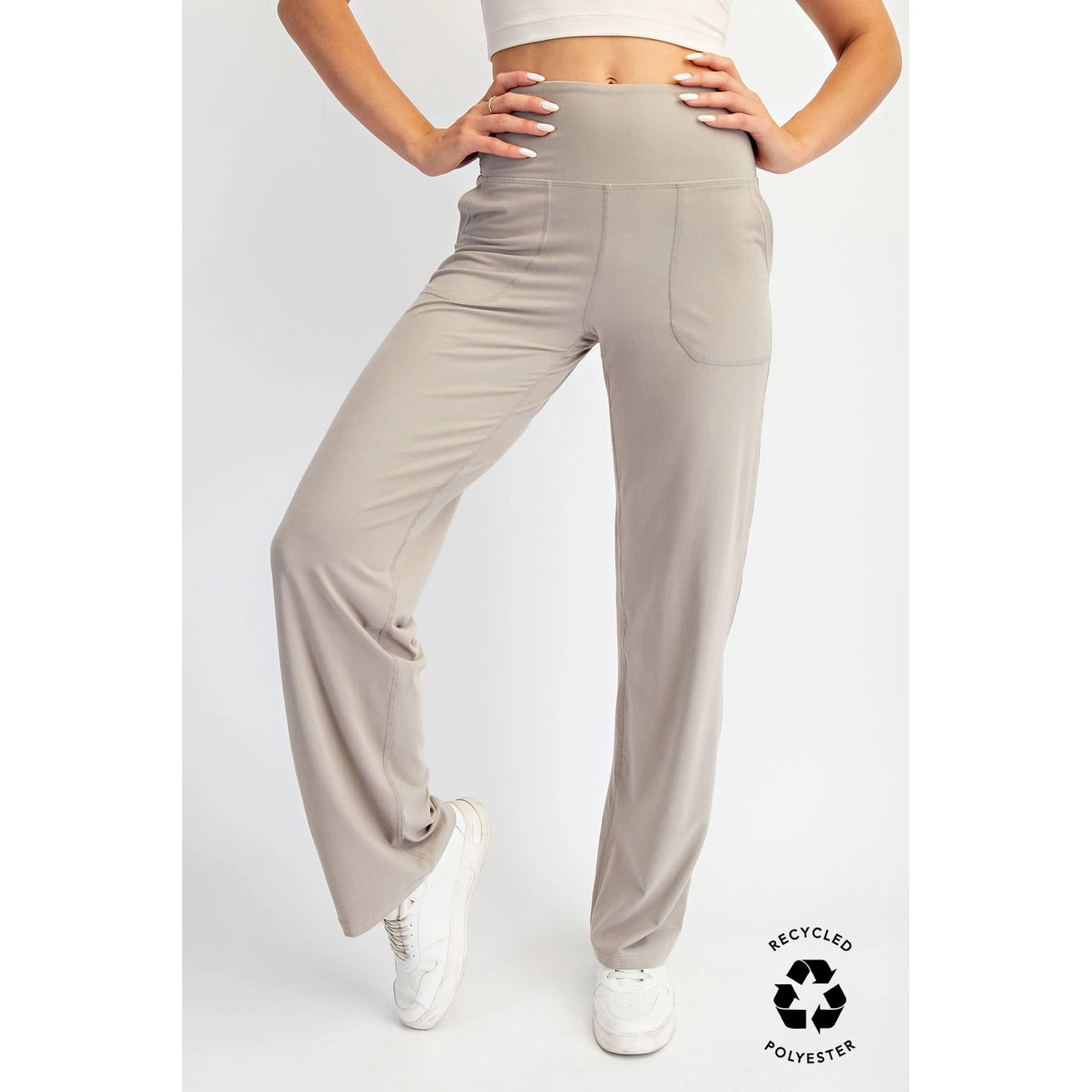 BUTTERLUX STRAIGHT LEG PANTS- Taupe